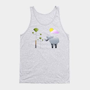 Elephant Deconstructed Tank Top